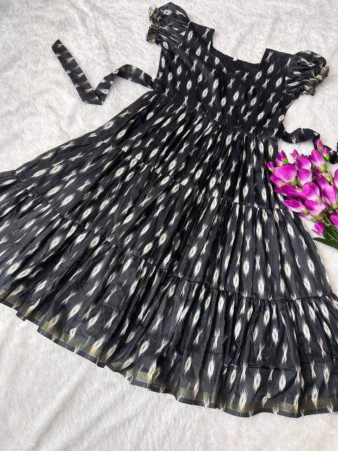 NEW LAUNCING COTTON FROCK cottan silk Kidswear market in Ahmedabad